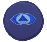 HYTROVE Religious Themed Sound Bowl Pad for Buddha Sound Bowls, Lightweight and Compact Design, Made of Cotton and Polyester, Simple Blue Mat Suitable for Meditation Accessories