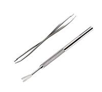 HYTROVE Remover Tool Set Lightweight and Easy to Carry Stainless Steel 2pcs for Removing Larger Embedded for Cats and Dogs for Camping Or Visiting Your Local Park