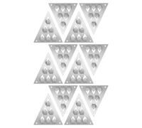 HYTROVE Resilient Channel Mount 12Pcs 5" Triangular Acoustic Panel Fasteners for Home, Office Soundproofing and Vibration Isolation