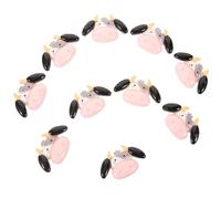 HYTROVE Resin Cow Shape Charms Unique and Delicate Flatback Cow Ornaments 10pcs Compact Design, Long Time Use for DIY Hair Clip and Phone Case Decoration for Crafting