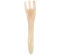 HYTROVE Resin Scalp Massage Comb for Women Skin-Friendly Smooth Texture, Beige Three-Claw Gua Sha Tool for Scalp Scrapping and Relaxation, Effective Detangler Brush for Hair Care