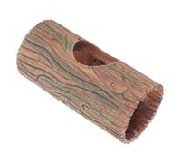 HYTROVE Resin Tree Trunk Hideout for Reptiles Crabs Cave Climbing Toy for Leopard Geckos Bearded Dragons Unique Decoration Comfortable Shelter for Reptile Tanks