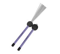 HYTROVE Retractable Stainless Steel Drum Brushes 1 Pair Jazz Percussion Wire Sticks for Snare Drums Professional Accessories