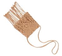 HYTROVE Retro Handmade Bag Straw Small Shoulder Purse for Women Soft Comfort Handwoven Boho Crossbody Bag with Tassel for Beach and Vacation Elegant and Trendy