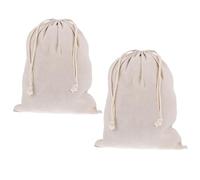HYTROVE Reusable Easy Linen with Bags Closure Drawstring Bread 2pcs Natural Linen Bread Storage to Pouches Use and Eco-Friendly for Homemade Baking Food