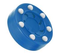 HYTROVE Roller Hockey Training Puck with Shockproof Core High Hardness and Low Friction Sliding for Consistent Shots Suitable for Street and Indoor Practice Blue Game Ball