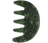 HYTROVE Scalp Scraping Tool Jade 3.46In Natural Jade Massager Comb with Smooth Polished Surface for Meridian Massage and Outdoor Use