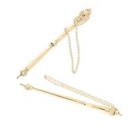 HYTROVE Scripture Reading Pointer Jewish Holiday Present 2pcs and Zinc Alloy Reading Aid Golden Finish Elegant Text Following Tool for Torah Scrolls and Books