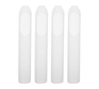 HYTROVE Silicone Cover for Electric Toothbrush Handle, White Soft Protective Sleeve with Full Wrap Protection and Anti Scratch Features, Suitable for Travel Use, Pack of 4