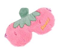 HYTROVE Sleep Eye Cover Pink Plush Breathable Mask Comfortable Light Blocking for SPA and Home