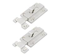 HYTROVE Sliding Latch Lock Gate Barrel Bolt Stainless Steel Heavy Duty 2pcs with Privacy Protection and Security, Silver for Door and Fence Suitable for Doors and Windows