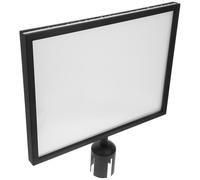 HYTROVE Small Vertical Stanchion Sign Holder for Commercial Queue Barriers Install Portrait Frame for Airports Banks Restaurants and Events Stable and Reliable Pedestal Stand for Signage