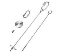 HYTROVE Stainless Steel Bird Skewers for Parrot and Budgie Food Holders 2 Pcs Large Fruit Treat Sticks Vegetable Cage Accessories for Bird Feeding