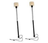 HYTROVE Stainless Steel Drum Mallets to Improve Sense for Percussion Instrument Accessories with Felt Heads, Gentle and Ergonomic Percussion Sticks for Professionals and Students