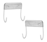 HYTROVE Stainless Steel Irons Hanging Rack Double Hook Hanger 2pcs for Ironing Board Storage, Easy to Take Out Ironing Board and Stow of The Way, Suitable for Home Laundry Organisation