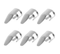 HYTROVE Sturdy Metal Fingerstyle Picks for Electric Guitar and Banjo Guitar Finger Picks Easy to Carry and Store Stainless Steel 6pcs for Stringed Instruments