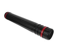 HYTROVE Thick Adjustable Drafting Tube for Blueprints and Backdrops | PVC Build, Sealed Spiral Opening, Shoulder Strap Included, Black Finish, for Archive Storage