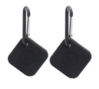 HYTROVE Tile Mate Pro Silicone Case 2Pcs Black Anti-Scratch Flexible Protective Cover for Tracker Use