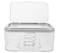 HYTROVE Tissue Box Cover Rectangle with Spring Lifter Large Capacity Abs and PC Material Easy-to-use Flip-top Tissue Dispenser for Offices and Public Spaces