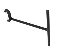HYTROVE Ton Barrel Butterfly Valve Wrench Pipe Wrench Tote Water Tank Adapter Spring Removal Tool Water Shut Off Tool Spring Hook Tool IBC Tote Valve Replacement Black Carbon Steel