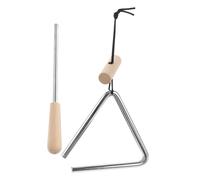 HYTROVE Triangle Iron Teaching Aids for Boys and Girls Percussion Musical Instrument Handheld Rhythm Striker for Classroom Music Education