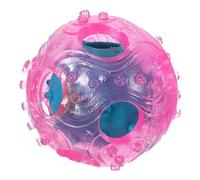 HYTROVE Tricky Treat Interactive Dog Toy Food Dispensing Rubber for Active Play Random Color Engaging Treat Dispenser for Dogs Material