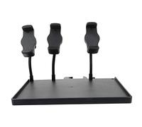 HYTROVE Triple Phone Holder Mic Stand Tray Clip Bracket Detachable Design for Live Streaming Easy Installation Stable Type Lock Compatible Various Accessories