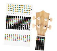 HYTROVE Ukulele Fretboard Stickers for Guitar Note Decals Coding Fingerboard Frets Map Sticker for Learning Notes Beginner Ukulele