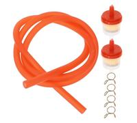 HYTROVE Universal Oil Filter Hose Kit for Dirt Bike and Motorcycle, 5mm Inner Diameter, 8mm Outer Diameter, Assorted Colour Plastic and Metal Clips for Off-Road Use