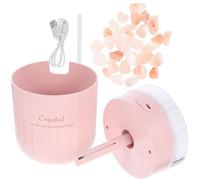 HYTROVE USB Crystal Salt Stone Humidifier Large Capacity Indoor Air Humidifier with Aromatherapy Diffuser Function and Quiet Operation for Home Bedroom Office Use