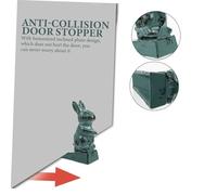 HYTROVE Vintage Cast Iron Door Wedge with Cartoon Rabbit Design Anti-Skid Door Stopper for Home and Office Oblique Shape for Noise Reduction and Wall Protection Suitable for Bedroom