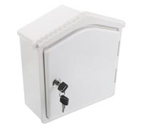 HYTROVE Wall Mount Mailbox Milk Box Holder with Lockable Space-saving Design Plastic Construction Modern Sleek Style for Outdoor Home Use