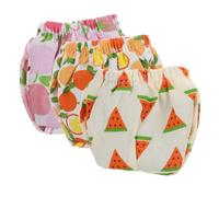 HYTROVE Washable Leakproof Pet Diapers for Small Pets 3Pcs Reusable Underpants in Peach Orange Watermelon Suitable for Guinea Pig Rabbit and Ferret