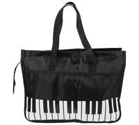 HYTROVE Waterproof Music Sheet Bag for Piano and Violin with Single Shoulder Strap, Large Capacity Nylon Oxford Cloth Case Suitable for Classes and Lessons