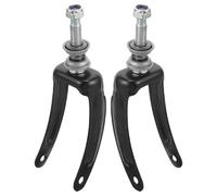HYTROVE Wheelchair Front Wheel Bracket Replacement 2Pcs Metal Fork with Bearings Supporting 7-8 Inch Swivel Wheels for Mobility in Wheelchair Accessories