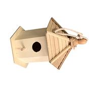 HYTROVE Wooden Bird House Pendant Durable Hanging Bird Nest for Garden Decoration Unique Idyllic Design for Outdoor Use for Garden Birds and Nesting