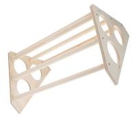 HYTROVE Wooden Chicken Stand for Hens and Roosters Natural Wood Perch Rack for Medium and Large Poultry Pet Hen Roosting Bar for Exercise and Entertainment in Coop