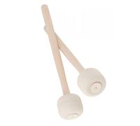 HYTROVE Wooden Felt Drum Mallets 2 Pcs with Anti-Slip Grip, Bass Drumsticks for Adult Drummers, Marching Band and Practice Use
