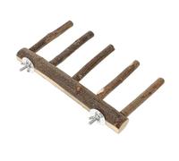 HYTROVE Wooden Parakeet Perch Stand for Pet Birds, Sturdy Bird Perches for Parrots with Fixed Design, Natural Wood Material, for Exercise and Playing Time the Cage