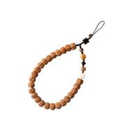 HYTROVE Wooden Phone Lanyard Wrist Strap with Retro Beads, Easy to Install Mobile Phone Chain to Prevent Equipment Loss or Damage, for Outdoors and School Use