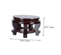 HYTROVE Wooden Round Display Base Stand for Flowerpots Fish Bowls Vases Stable High Density Board Holder for Home Decor and Craft Ornaments Supports Up