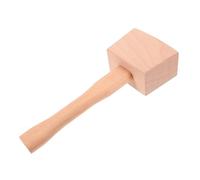 HYTROVE Woodworking Carpenter Mallet Solid Beechwood Wooden Hammer for Wood Carving and Repair Tasks Comfortable Handle