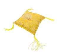 HYTROVE Yellow Cloth Singing Bowl Cushion Pillow for Buddhist Ritual Instrument, Preventing The Bowl from Bumping, Smooth to The Touch, for Craft Decoration in Homes and Offices Random Random Color
