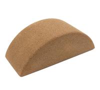 HYTROVE Yoga Training Brick Balanced Tool Non-Slip Semi-Circular Cork Block for Core Muscle Strengthening and Pilates Practice