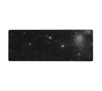 HYTTER Black and White Galaxy Printing Extra Large Mouse pad Mousepad Computer Office Gaming Keyboard Thickened Version 12x31.5in
