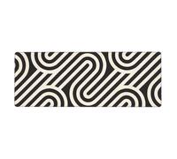 HYTTER Black Curved Texture Printing Extra Large Mouse pad Mousepad Computer Office Gaming Keyboard Thickened Version 12x31.5in