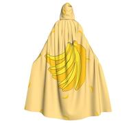 HYTTER cartoon banana Prints Halloween Hooded Poncho Adults Cloak Party Decoration Parties Mardi Gras Costume Easy Care Durable