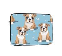 HYTTER Cute Bulldog Puppy Prints Shockproof Portable Laptop Sleeve Case 12 inch - Fits 10-17 Inch Laptops - for Men & Women - Business Travel, Office