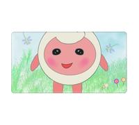 HYTTER cute lamb Prints Extra large rubber mouse pad 16 x 29.5 in : Strong adhesion and durability Thickened and anti-slip