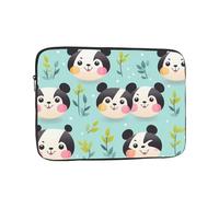 HYTTER Cute Pandas Prints Shockproof Portable Laptop Sleeve Case 13 inch - Fits 10-17 Inch Laptops - for Men & Women - Business Travel, Office
